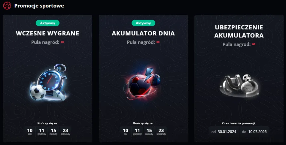 Oferta powitalna: 175% do 2250 PLN i 500 free spins Oferta powitalna: 175% do 2250 PLN i 500 free spins